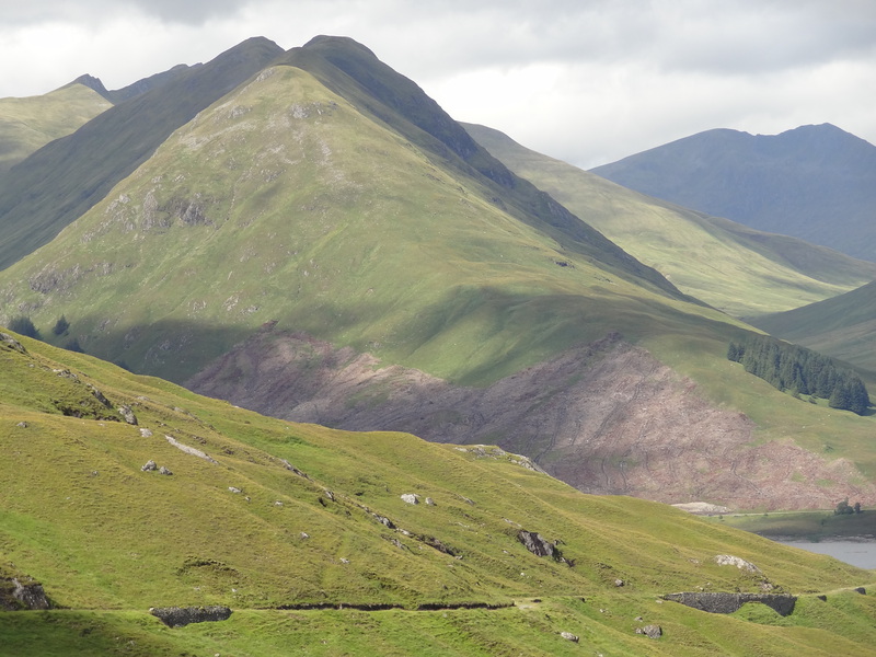 Am Bathach above the old Cluanie road