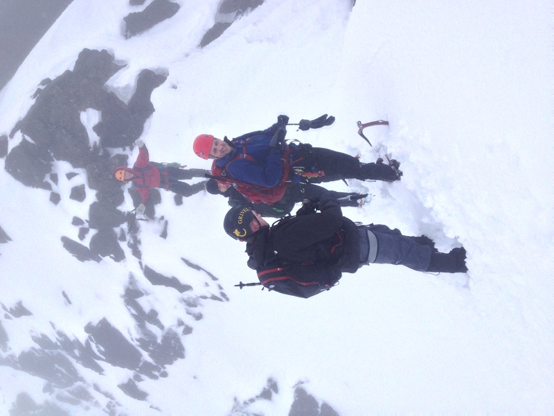 On the summit ridge of Blaven On the summit ridge of Blaven
