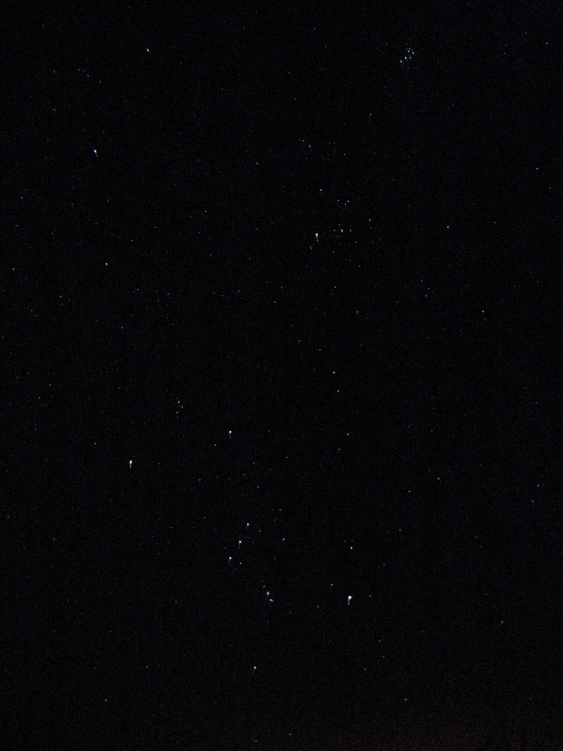 Orion and The Pleiades
