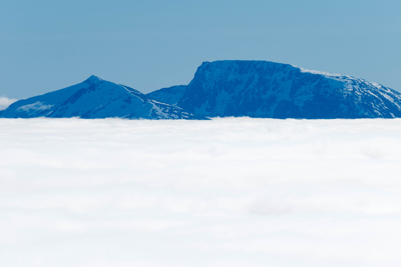 Ben Nevis and Carn Mor Dearg from Sgurr nan Conbhairean