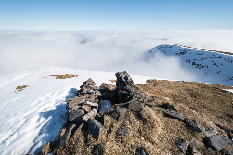 Looking east over Creag a'Chaorainn from Sgurr nan Conbhairean