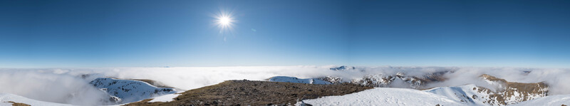 Summit panorama Sgurr nan Conbhairean