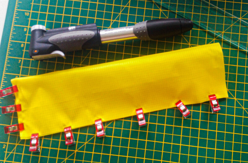 Mocking the pump bag for the bike