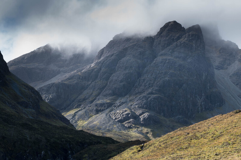Autumn light on the west face of Blaven