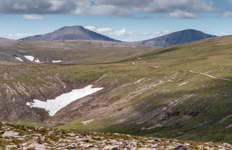 Cairn Toul and Sgorr an Lochain Uaine from Cairngorm