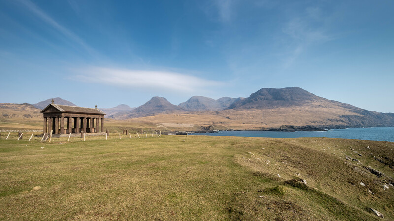 Harris Bay and the mausoleum