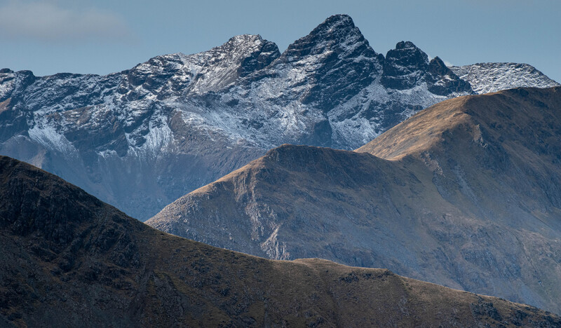 Sgurr nan Gillean and the Cuillin ridge from Beinn na Cro